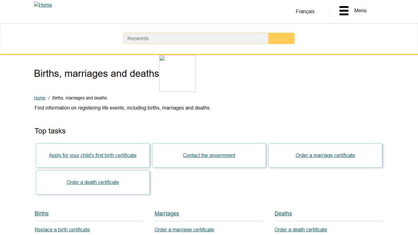 Births, marriages and deaths Yukon.ca