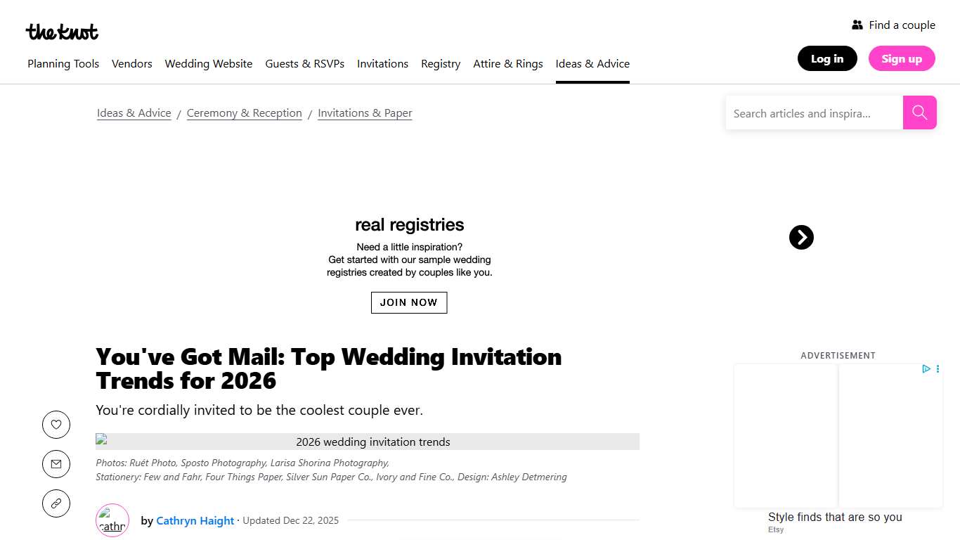 The 12 Top Wedding Invitation Trends of 2026